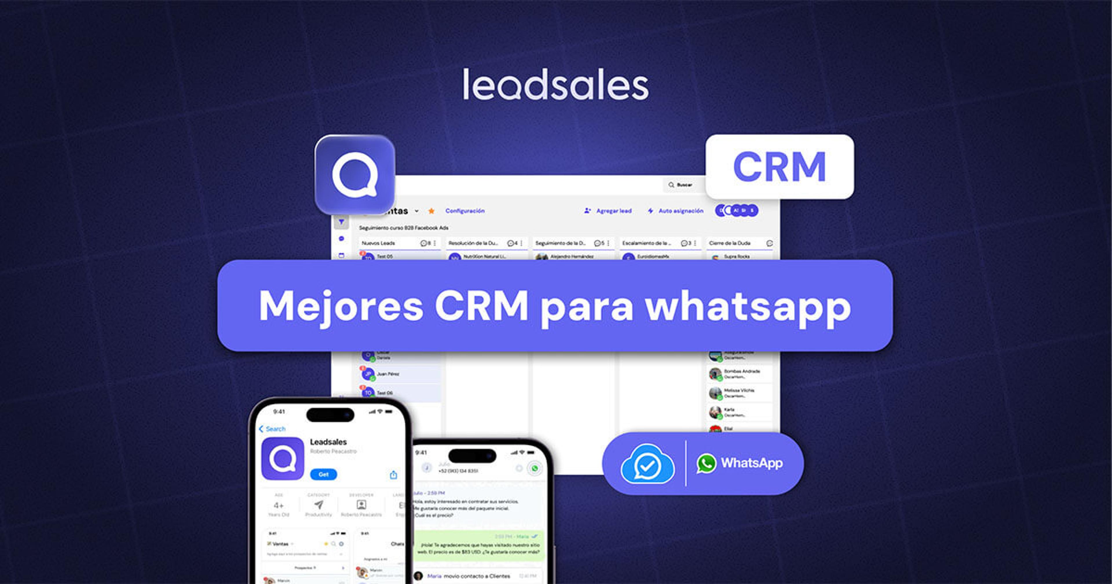 Portada del artículo: Los 10 mejores CRM para WhatsApp en 2026: comparativa para elegir