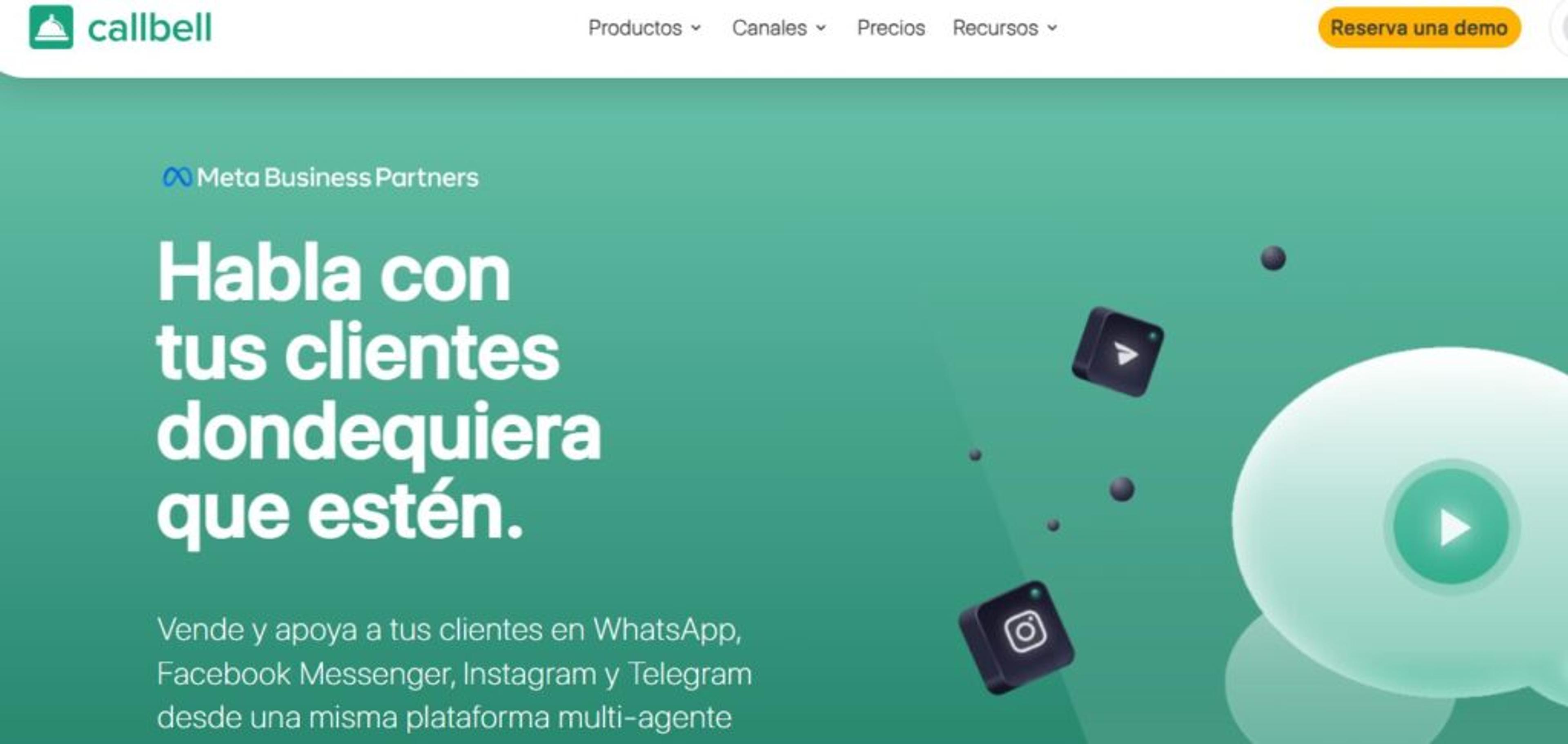 Pantalla de Callbell