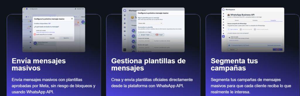 Pantalla de servicios de Leadsales