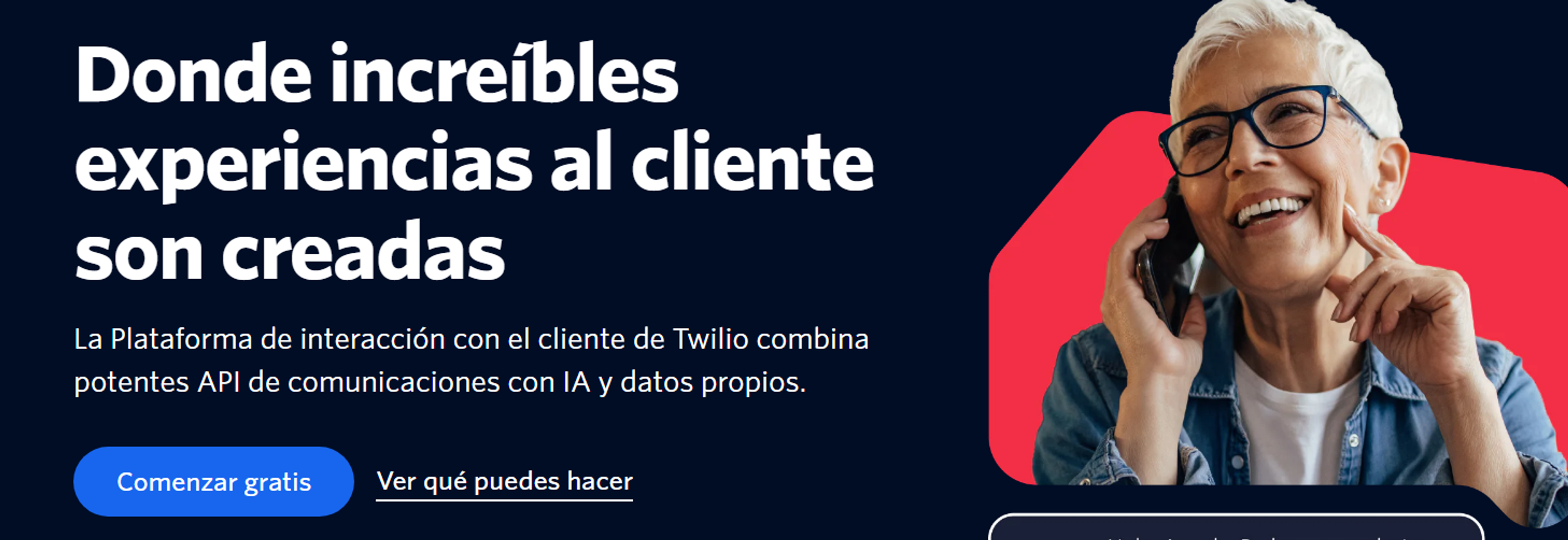 Pantalla de Twilio