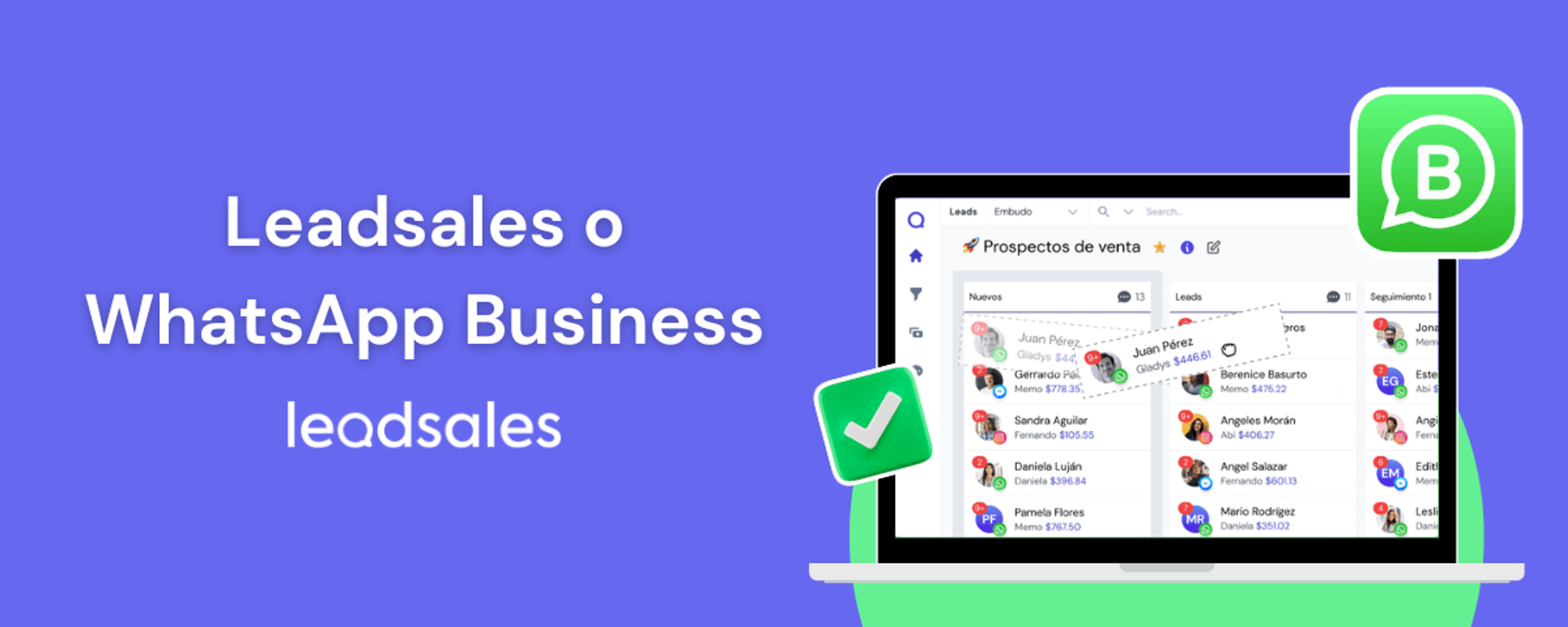 Portada del artículo: Leadsales y WhatsApp Business para aumentar tus ventas fácilmente