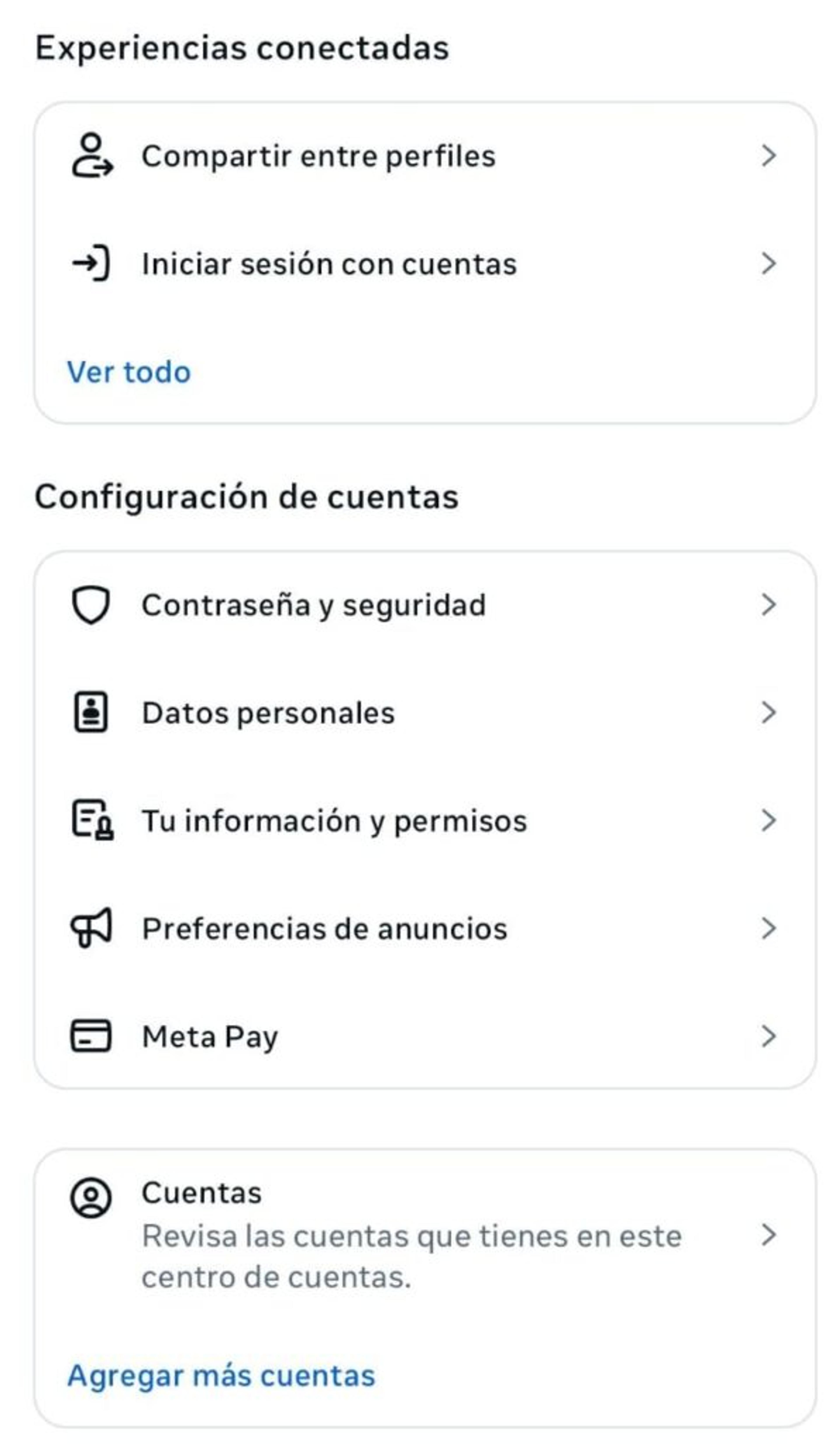 Pantalla de Instagram para verificar alertas de inicio de sesión