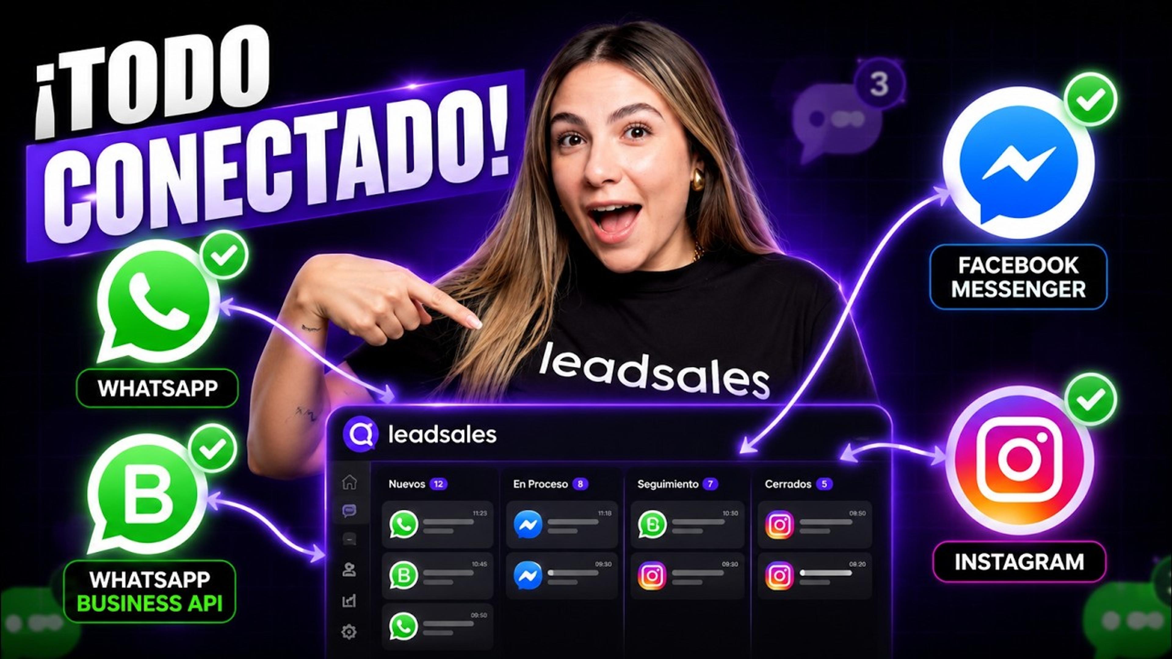 Video: Cómo conectar y usar las integraciones de Leadsales: WhatsApp, Instagram y Facebook