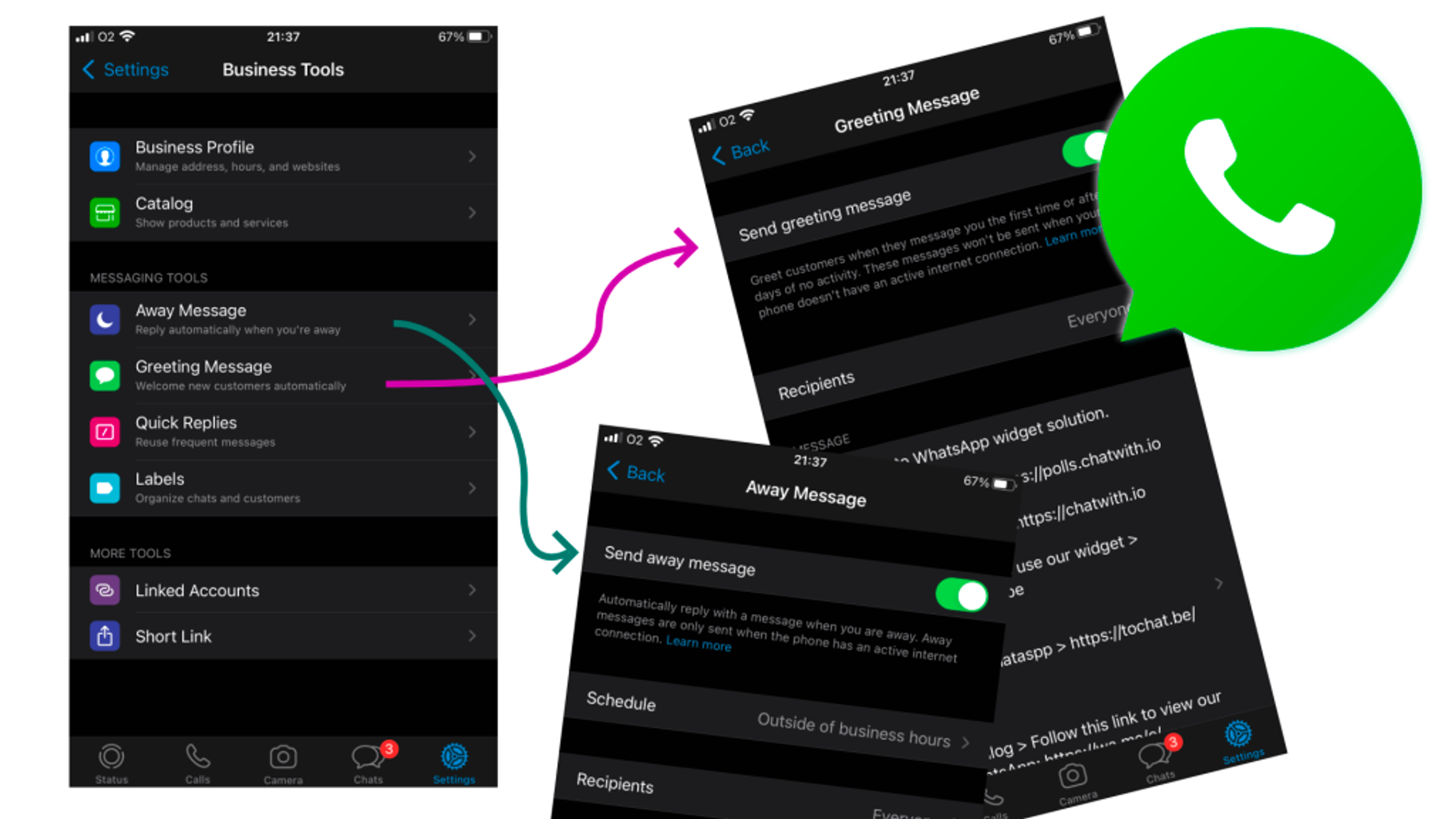 Illustration for the article: How to automate Whatsapp for business?