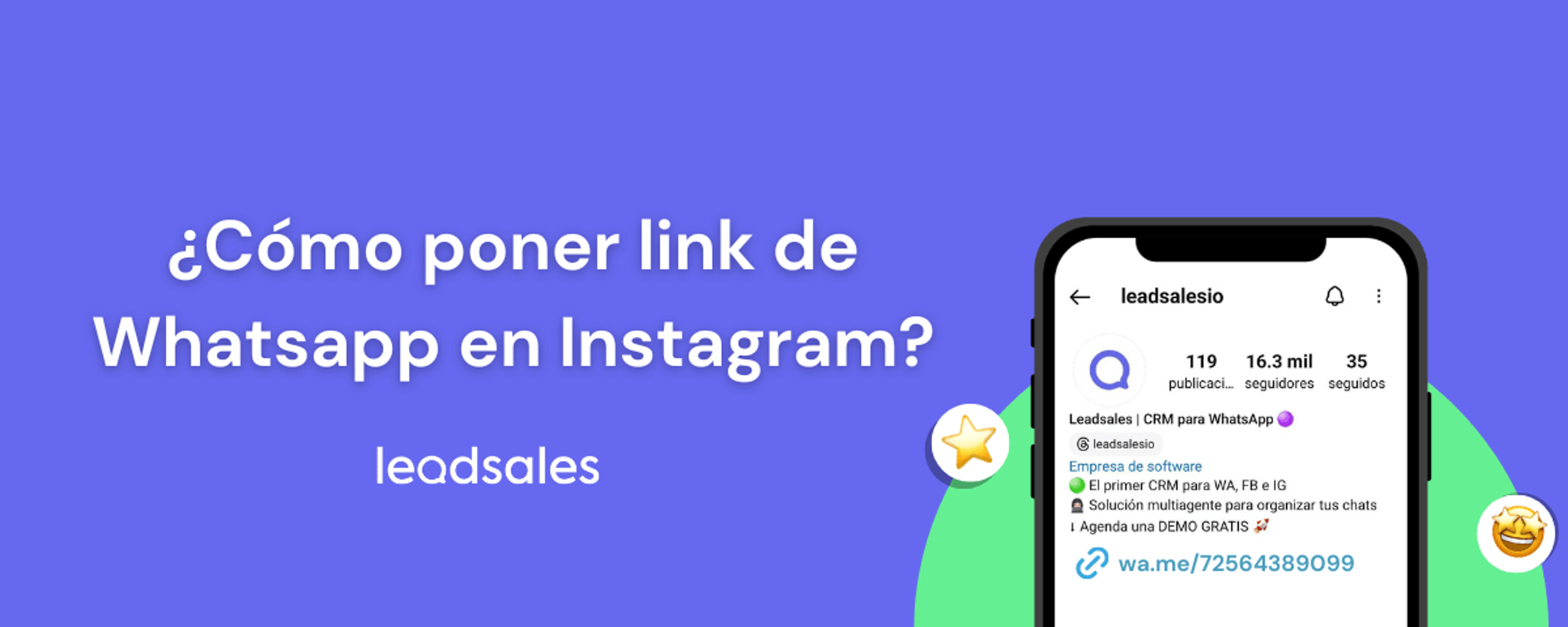 Portada del artículo: ¿Cómo poner un link de WhatsApp en Instagram? Guía actualizada paso a paso
