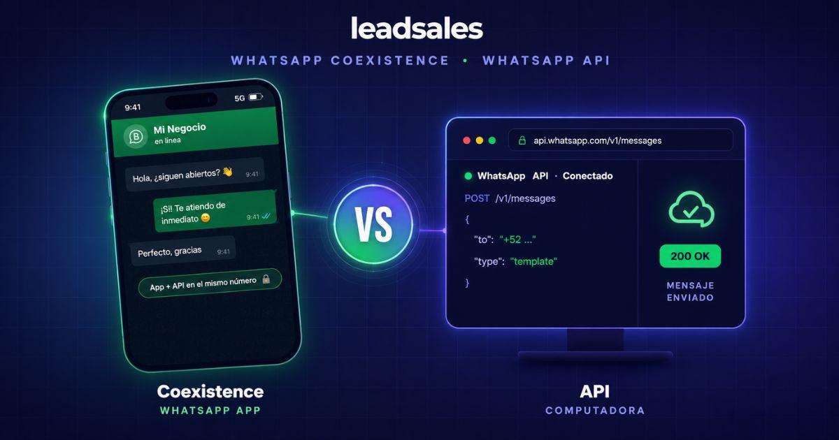 Portada del artículo: WhatsApp Coexistence vs WhatsApp API: ¿qué le conviene a tu PyME?