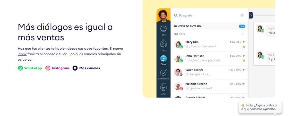 Pantalla de Kommo