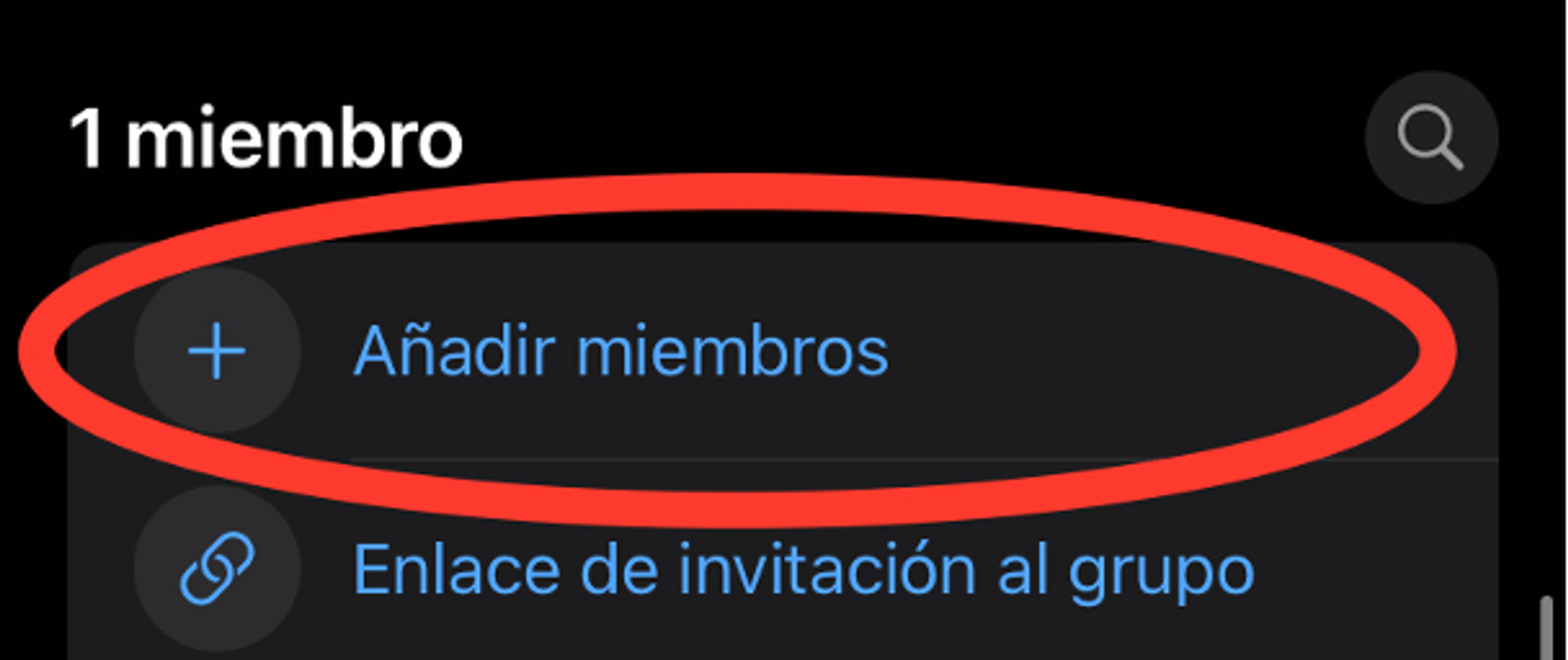 Lista de contactos en WhatsApp para seleccionar a los clientes del grupo de ventas