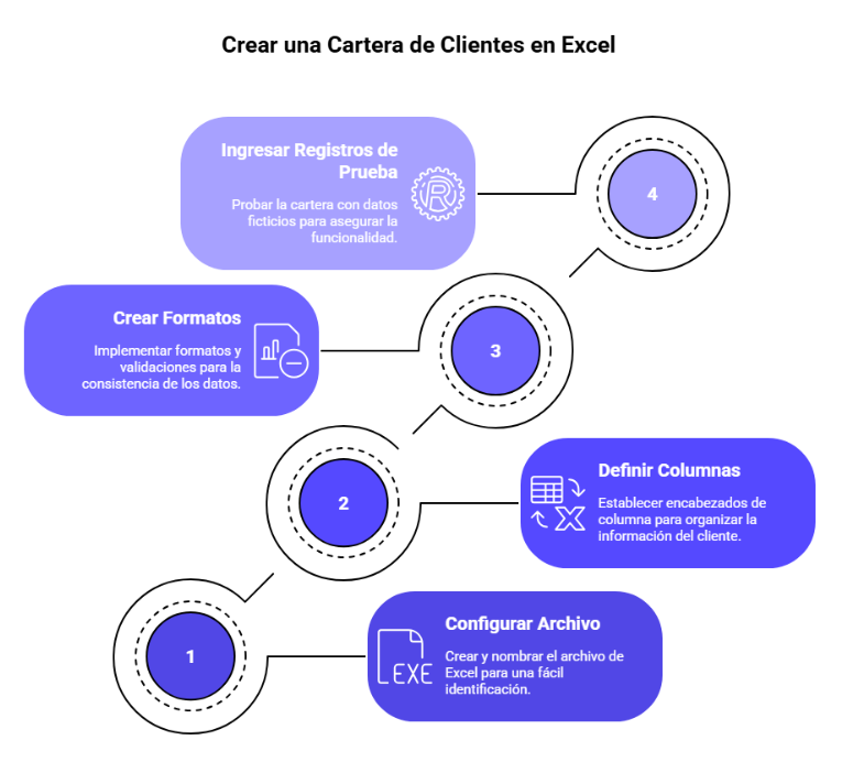 Cómo hacer una cartera de clientes en Excel