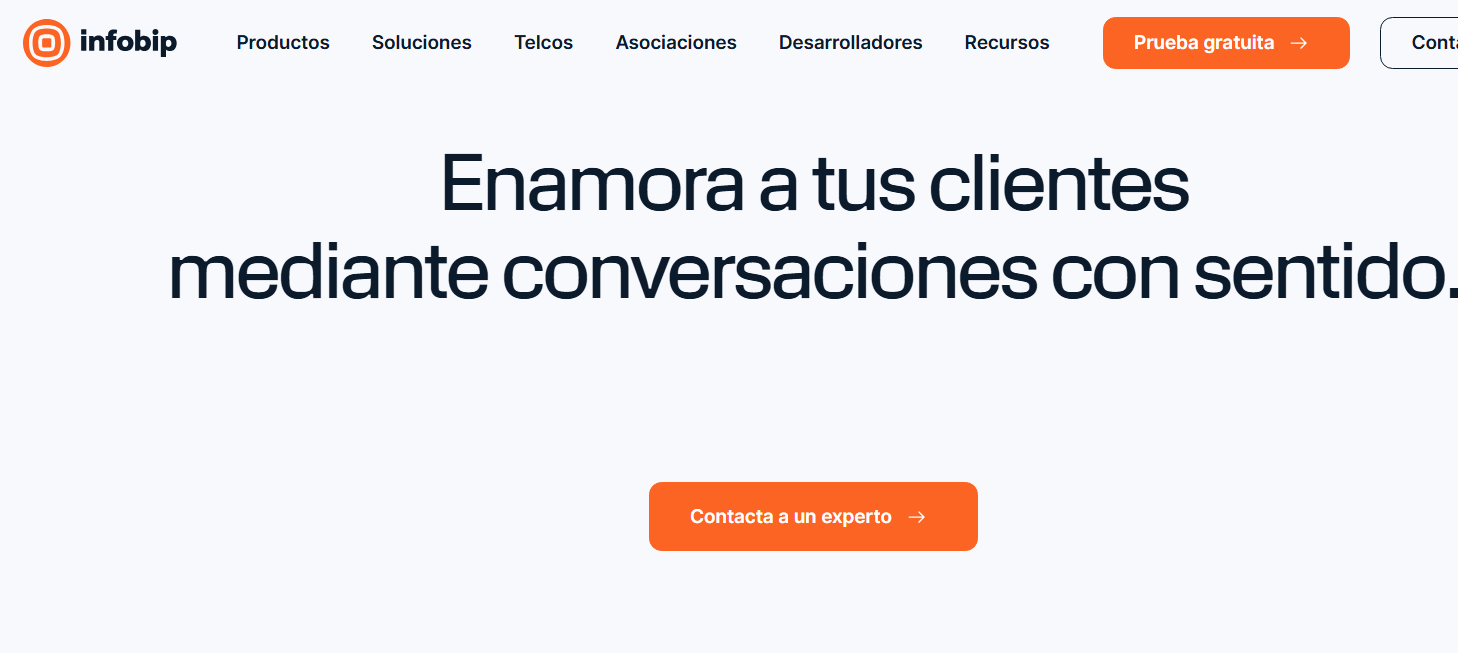 Pantalla de Infobip