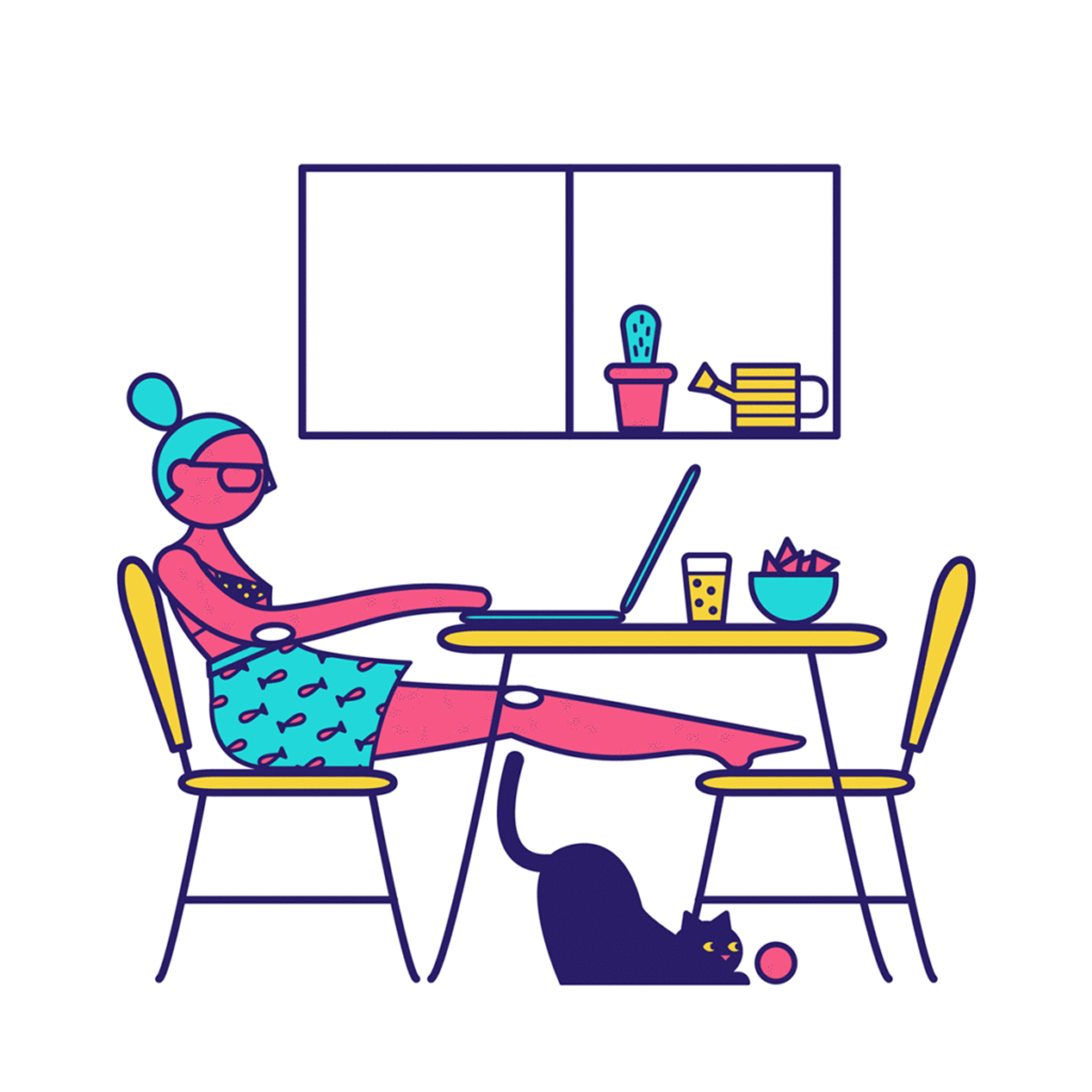 Una de las reglas del home office es contar con espacios designados