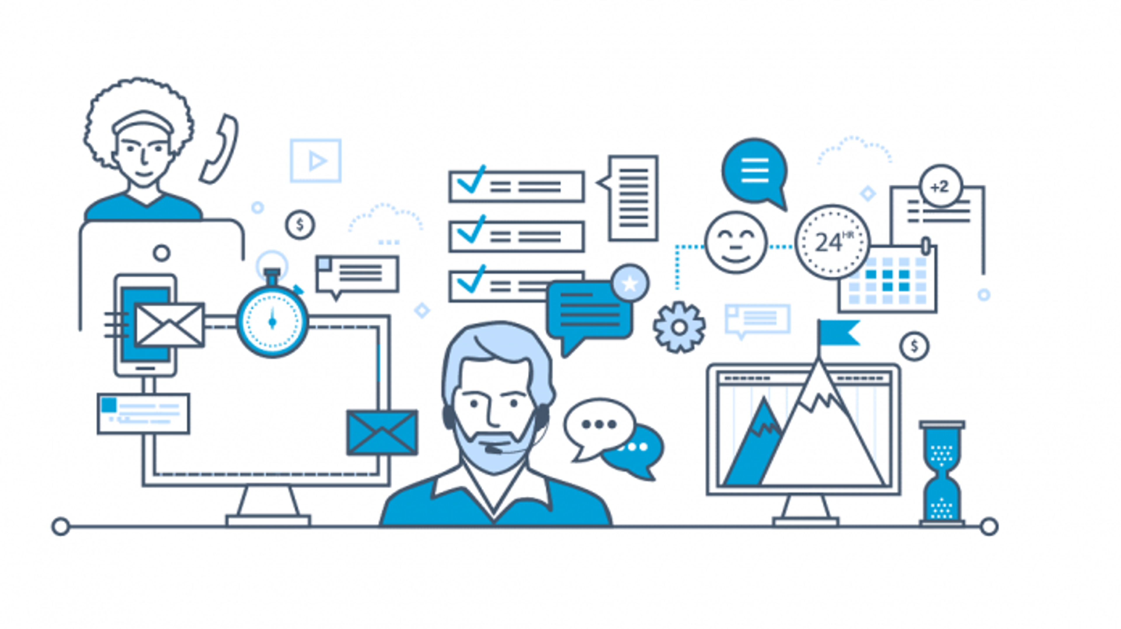 Illustration for the article: How to sell with a CRM