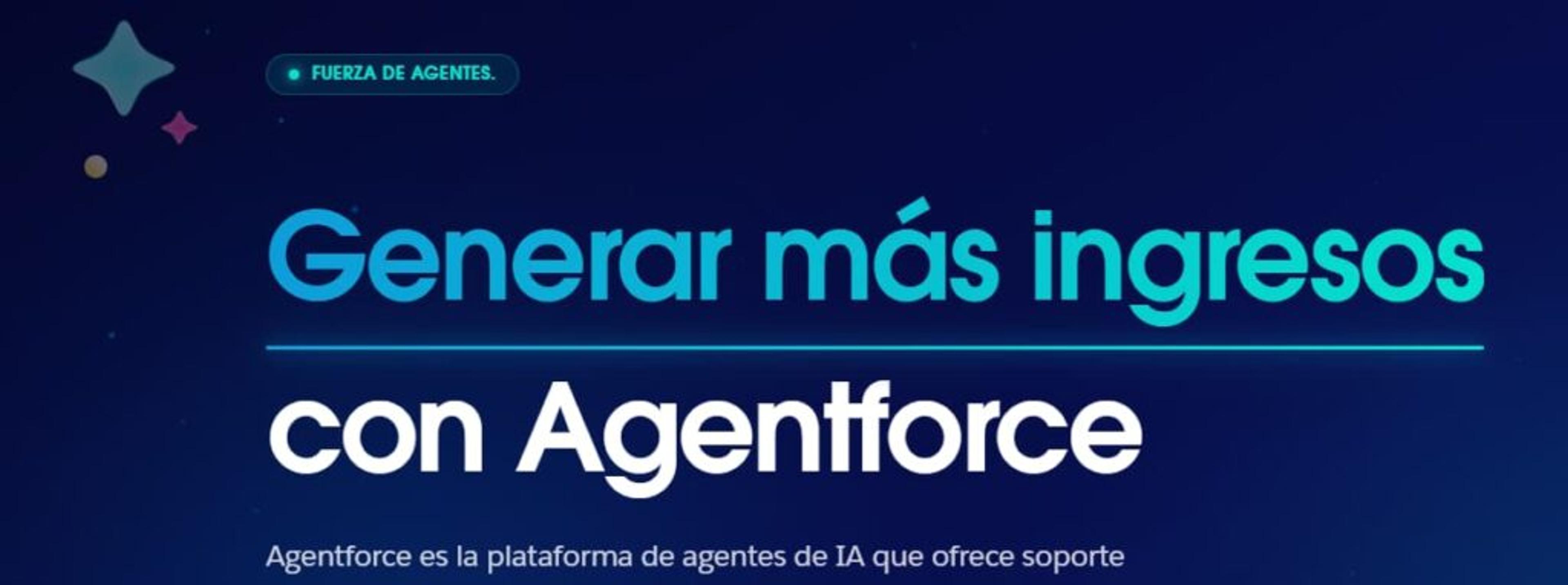 Agentforce de Salesforce, plataforma de agentes de IA