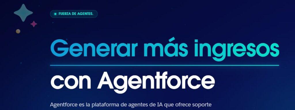 Agentforce de Salesforce, plataforma de agentes de IA