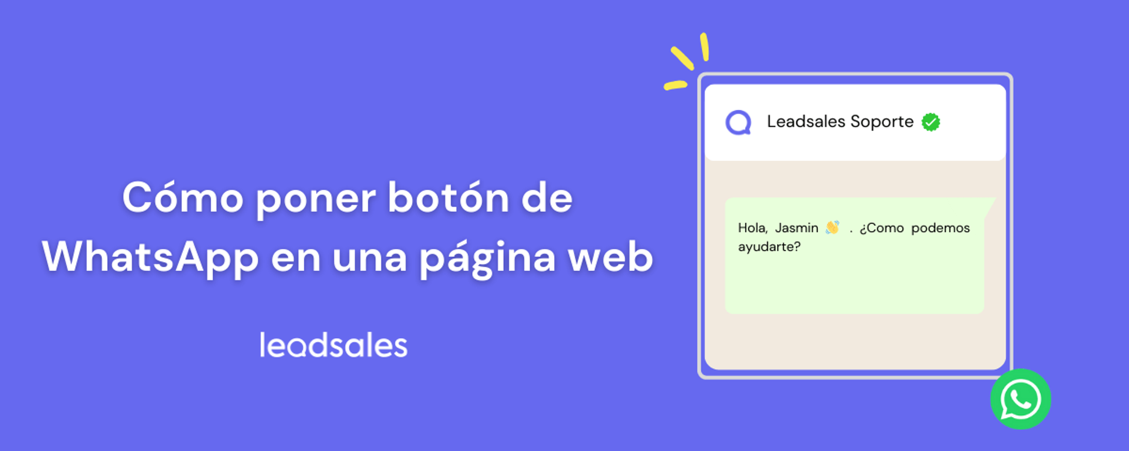 Portada del artículo: Cómo poner un botón de WhatsApp en una página web paso a paso