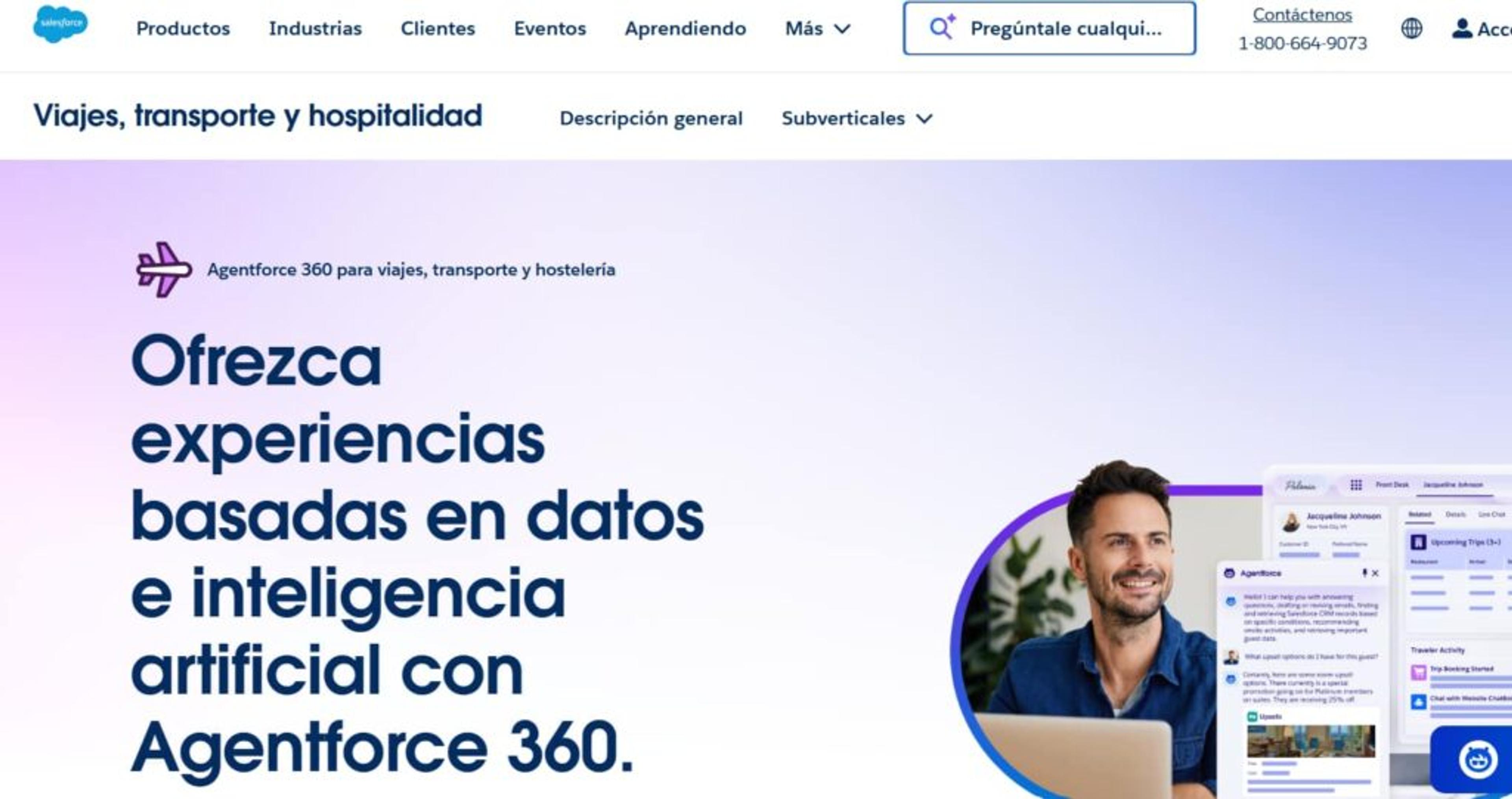 Pantalla de Salesforce