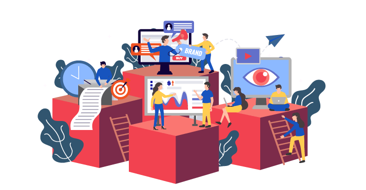 Trabajo en equipo en áreas de marketing