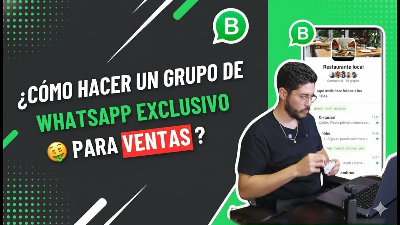 Video: Cómo hacer un grupo de WhatsApp para ventas: paso a paso