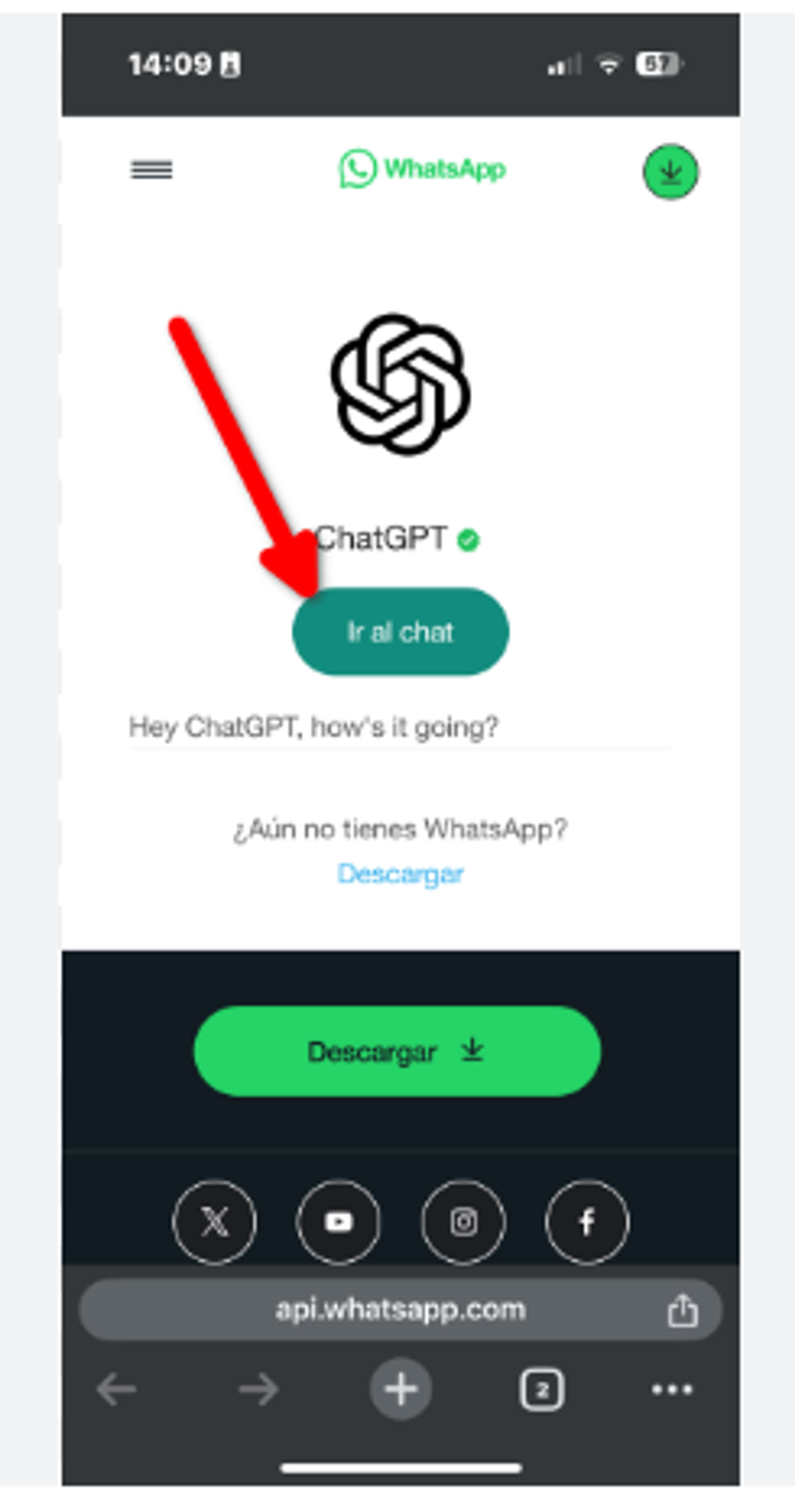 Configuración de WhatsApp ChatGPT