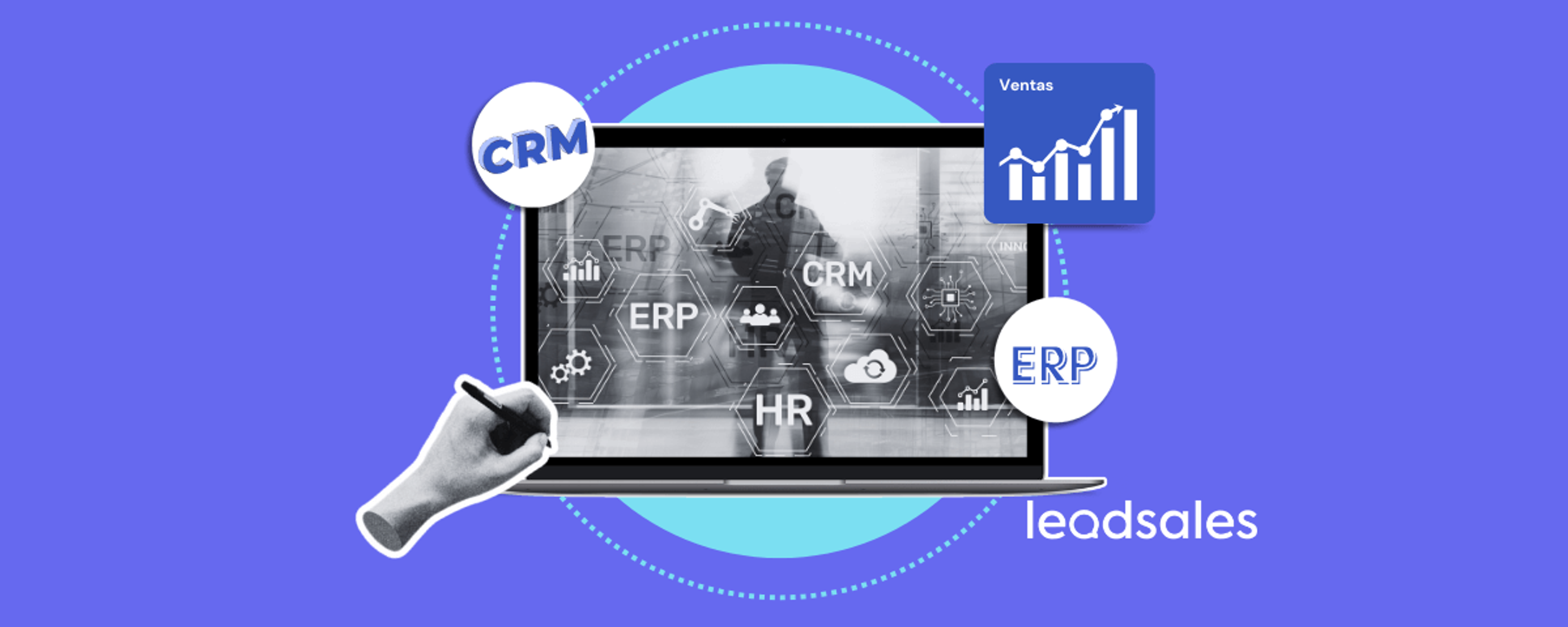 Portada del artículo: Diferencias entre CRM y ERP, ¿Qué necesitas para tu negocio digital?