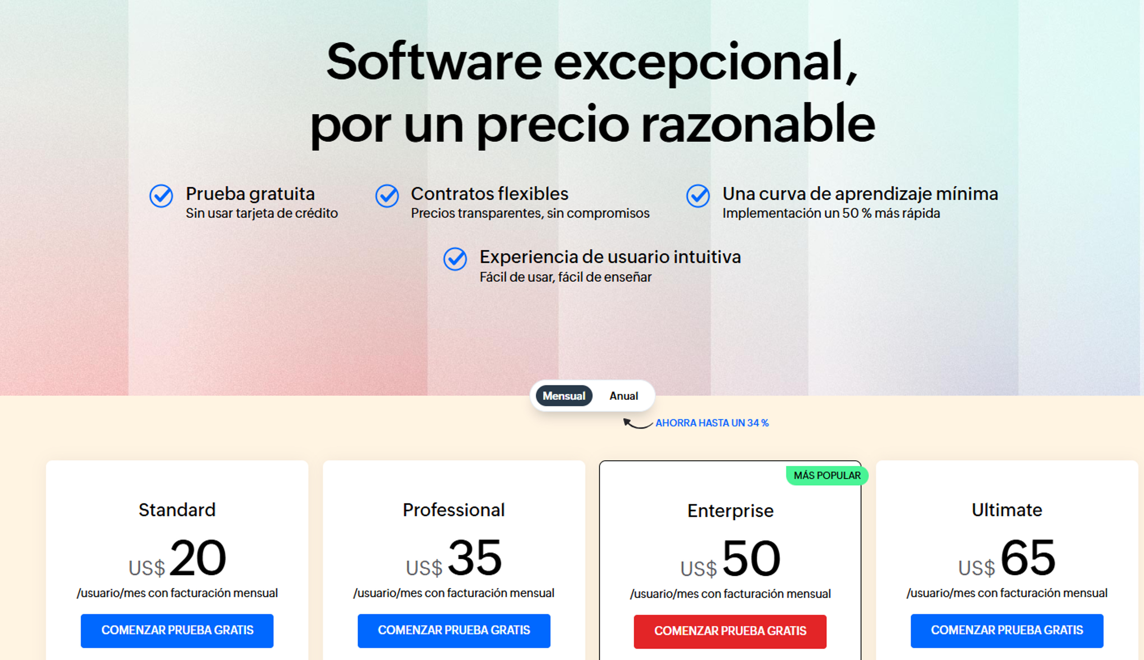 Precios de Zoho