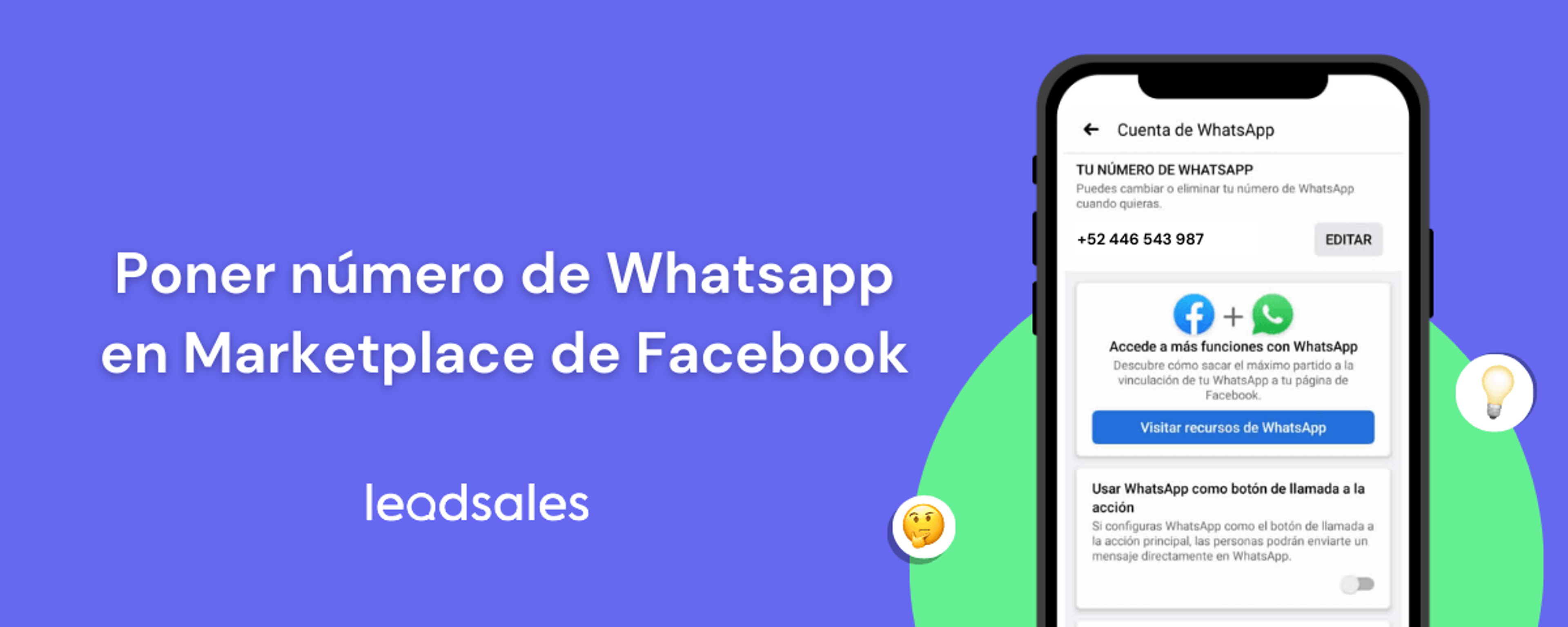 Portada del artículo: Guía para poner tu WhatsApp en Facebook Marketplace