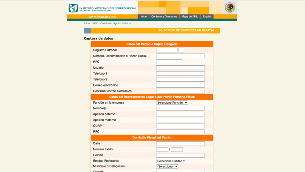 certificado digital IMSS