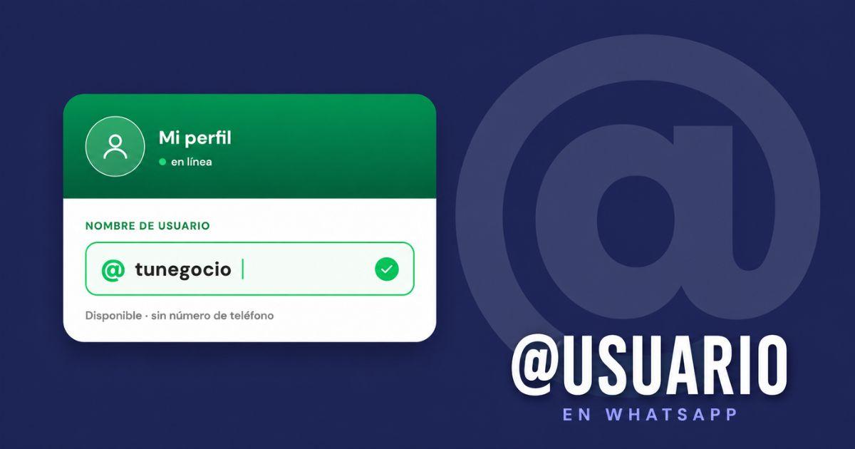Portada del artículo: ¿Cómo funcionan los nombres de usuario en WhatsApp y qué cambia?
