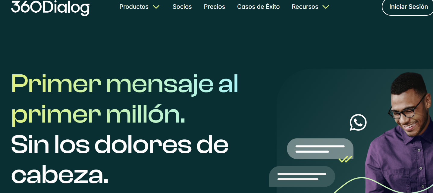 Pantalla de 360dialog