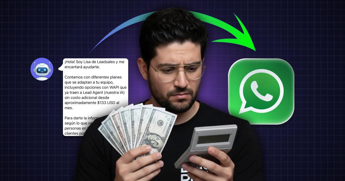 Portada del artículo: ¿Cuánto cuesta implementar un chatbot con IA para WhatsApp? Guía de inversión