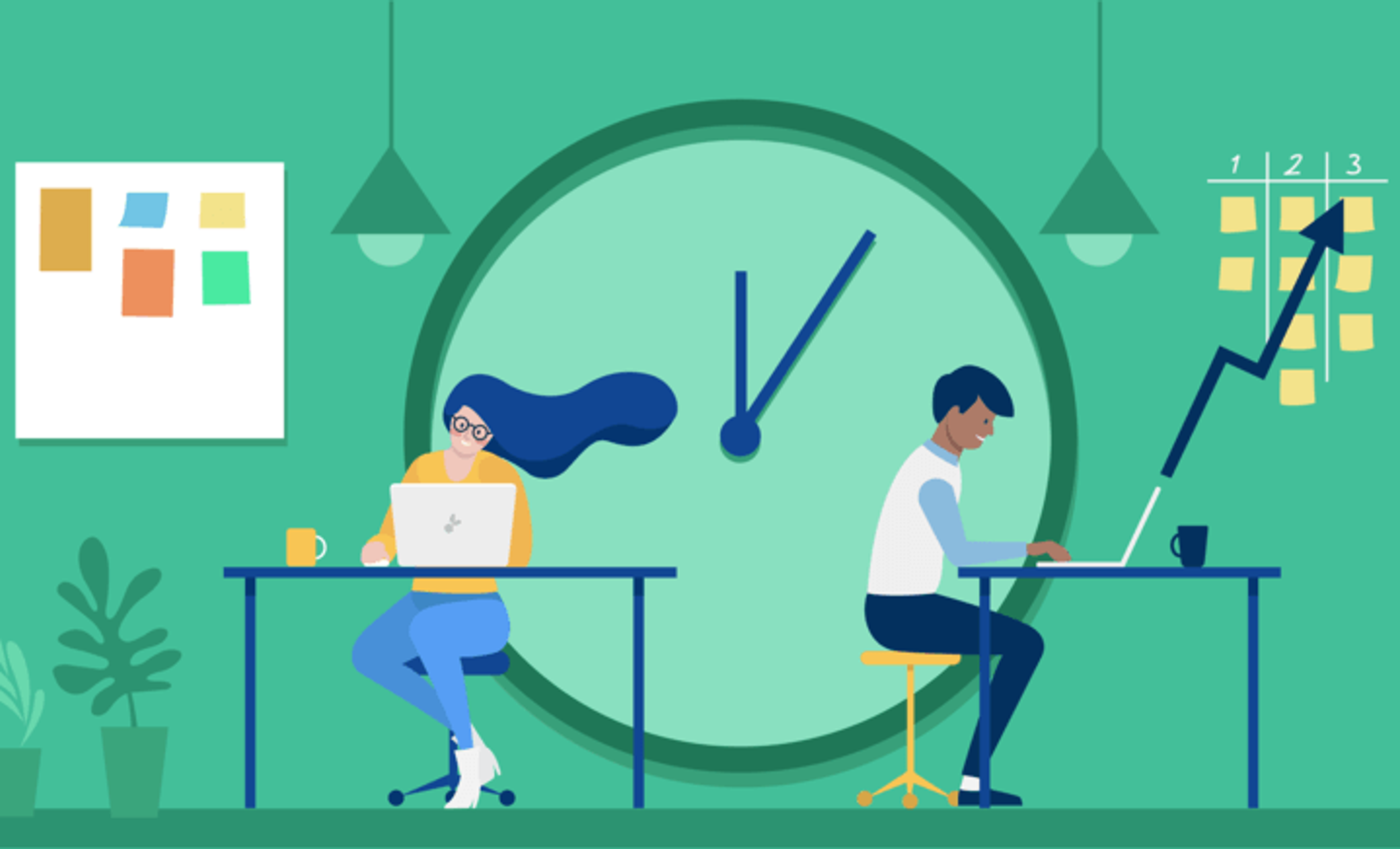 Ilustración del artículo: Tips para aumentar tu eficiencia y productividad