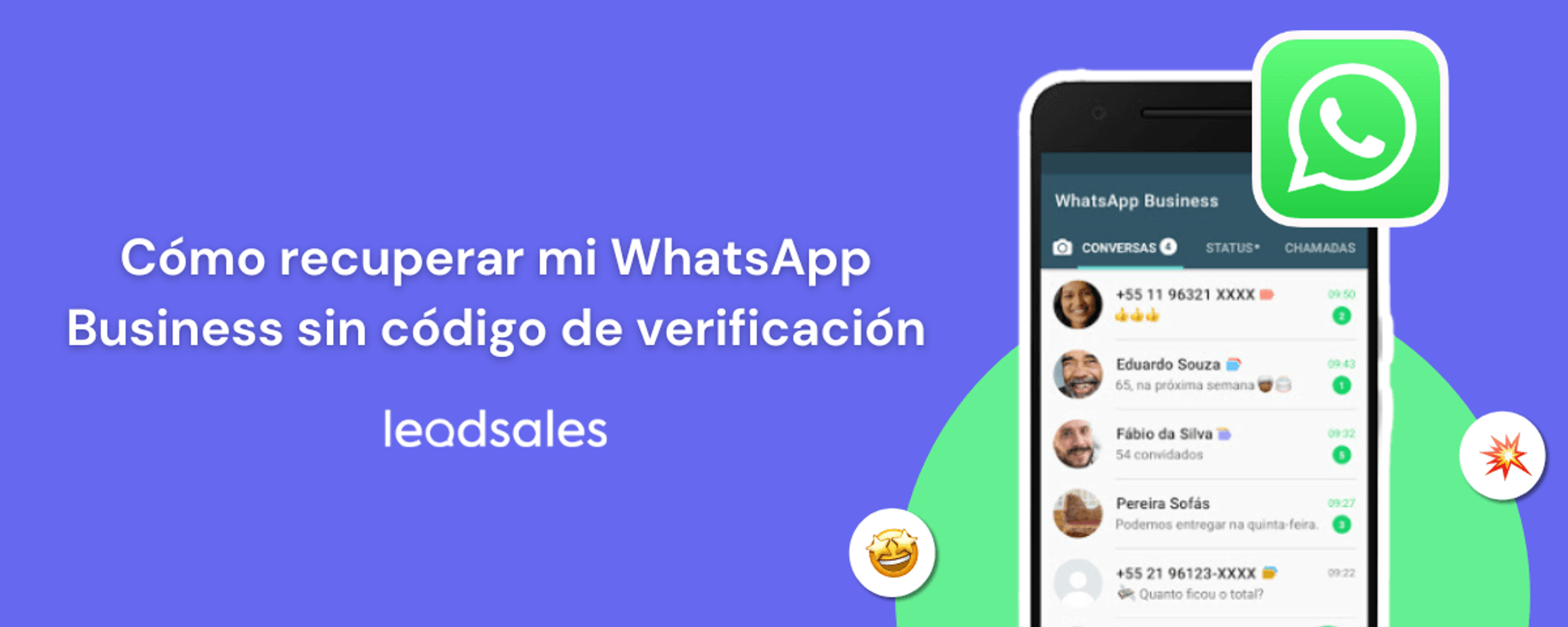 Portada del artículo: Cómo recuperar WhatsApp sin código de verificación: 5 soluciones prácticas para tu negocio