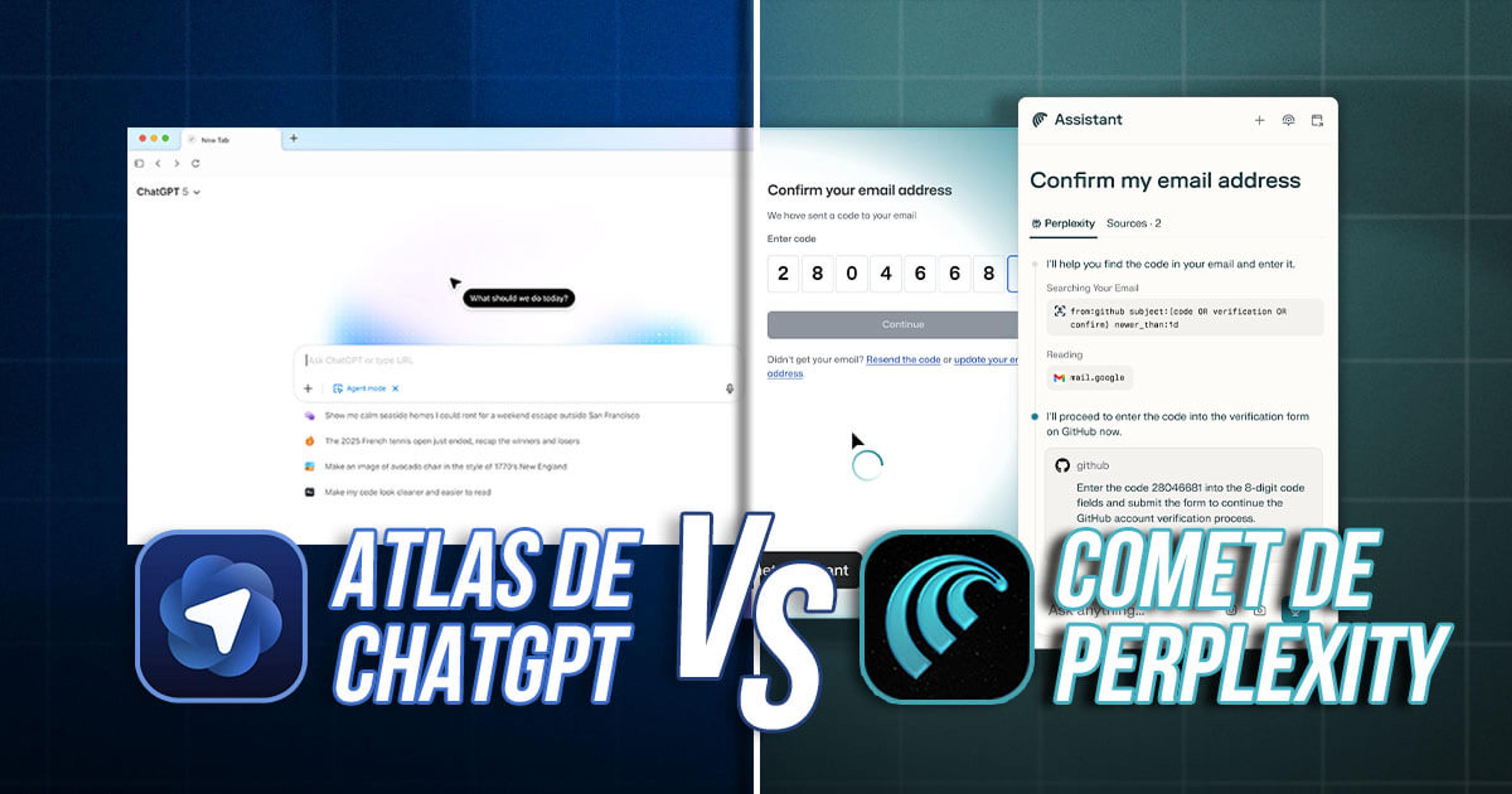 Portada del artículo: Atlas de ChatGPT vs Comet: ¿cuál te conviene más?