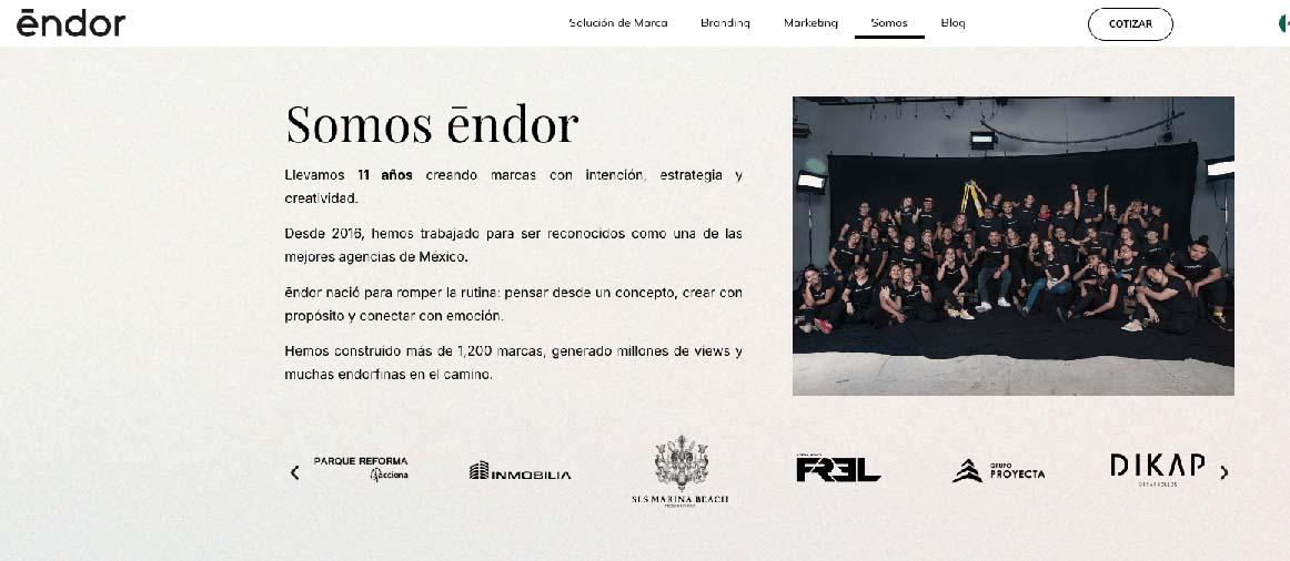 endor home page