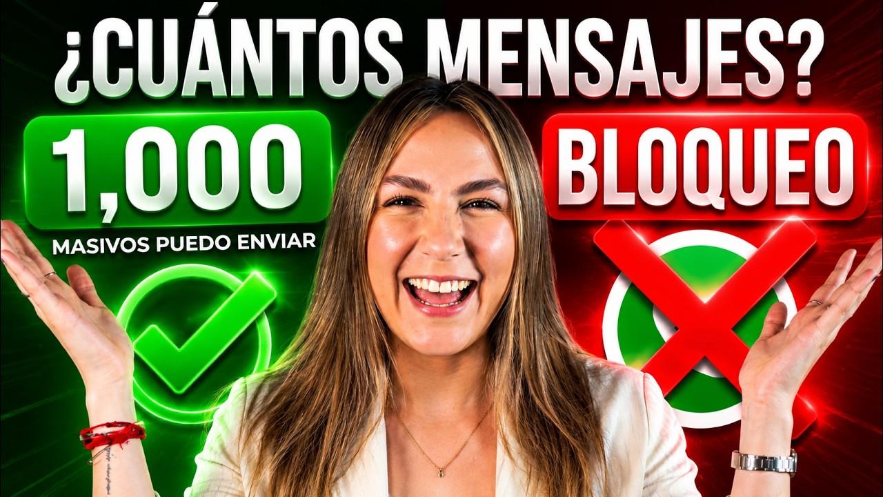 Video: Cuántos mensajes masivos puedes enviar por WhatsApp sin que te bloqueen