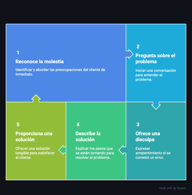 pasos para reconocer un cliente insatisfecho
