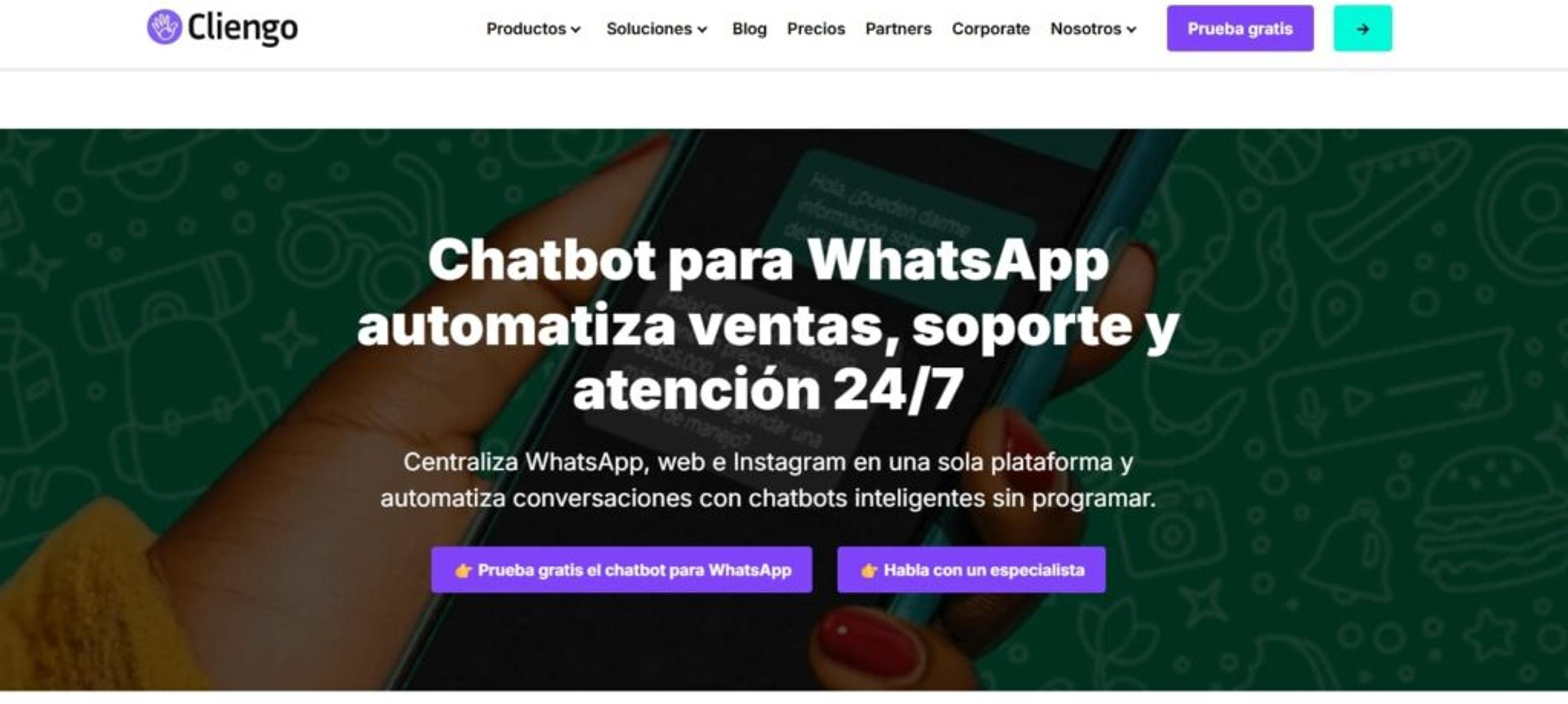 Pantalla de Cliengo