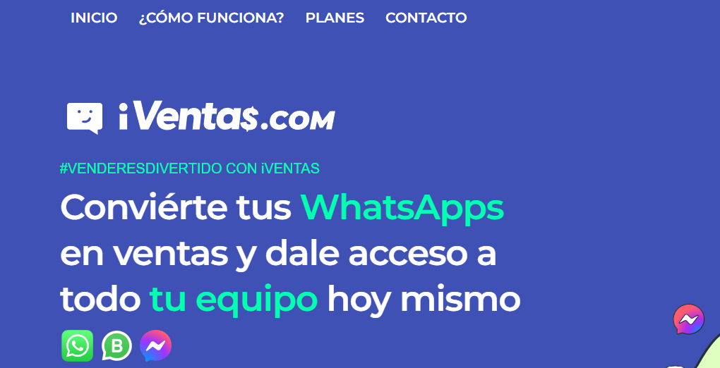 Pantalla de inicio de iVentas