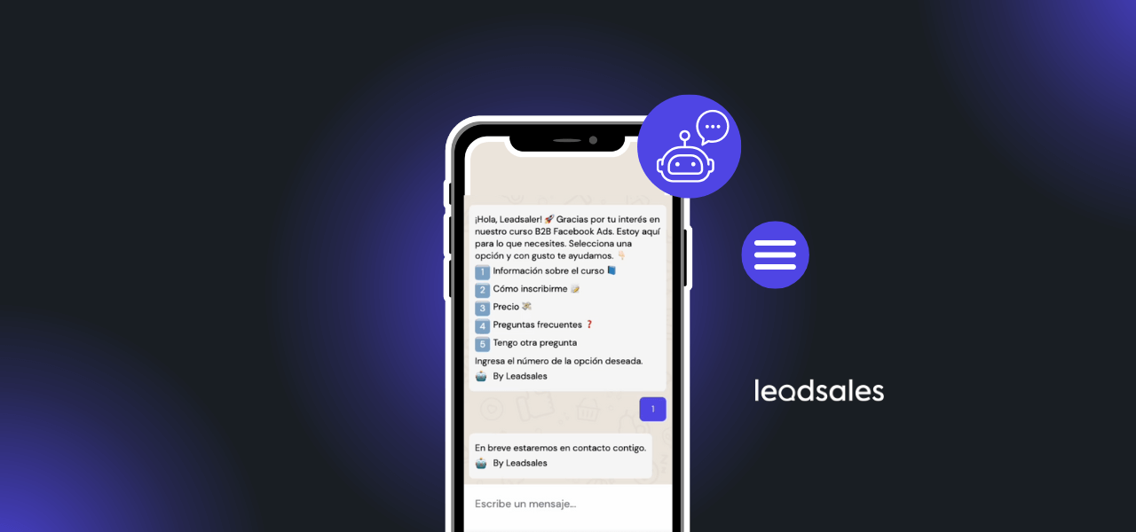 Portada del artículo: Leadbot de Leadsales: qué es y cómo puede ayudarte si vendes por WhatsApp