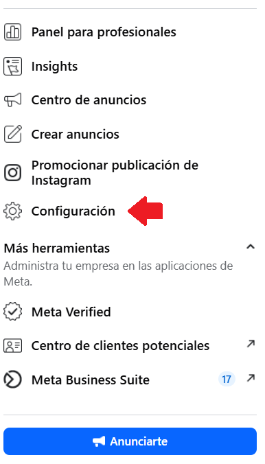Pantalla para crear cuenta de Facebook