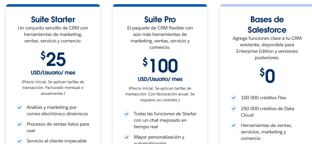 Salesforce Pricing Screen
