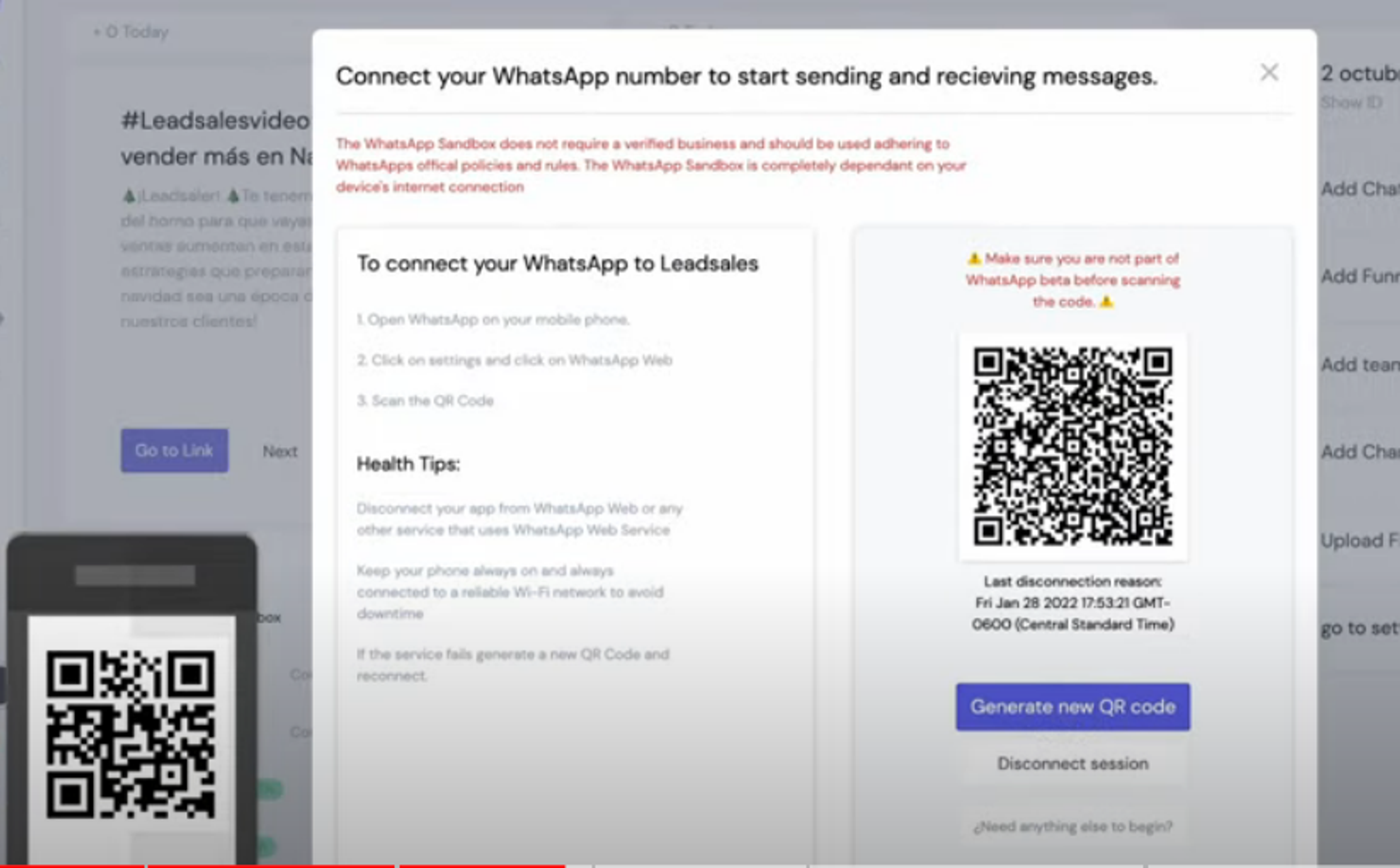 Illustration for the article: Leadsales: what is it and how does this WhatsApp CRM work?