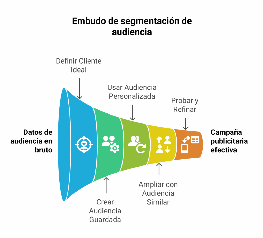 Embudo de segmentación de audiencia