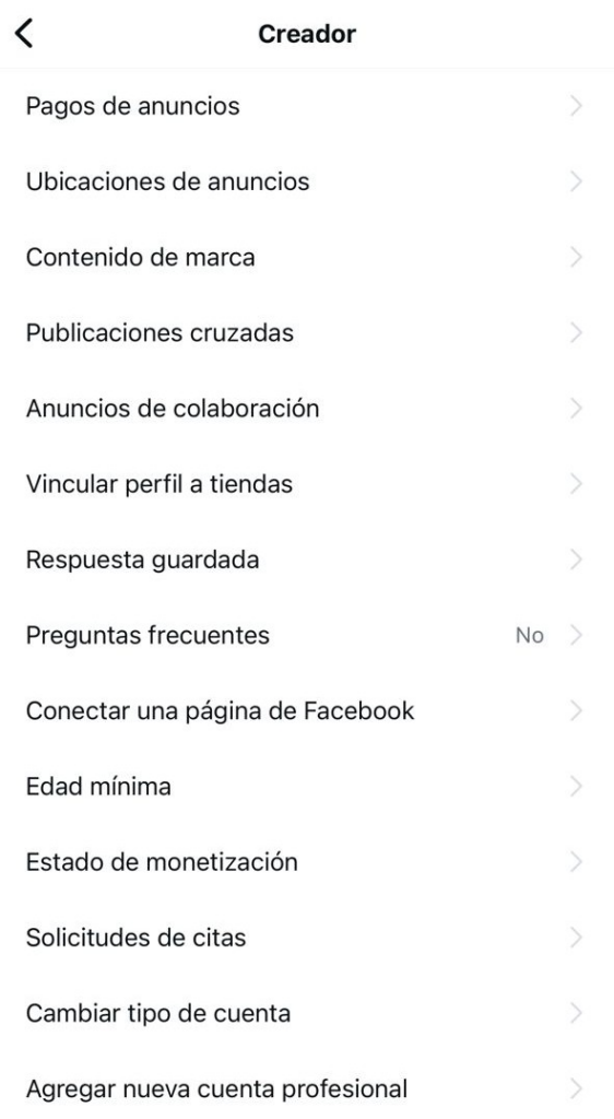Pantallas de pagos de anuncio y métodos de pago en Instagram
