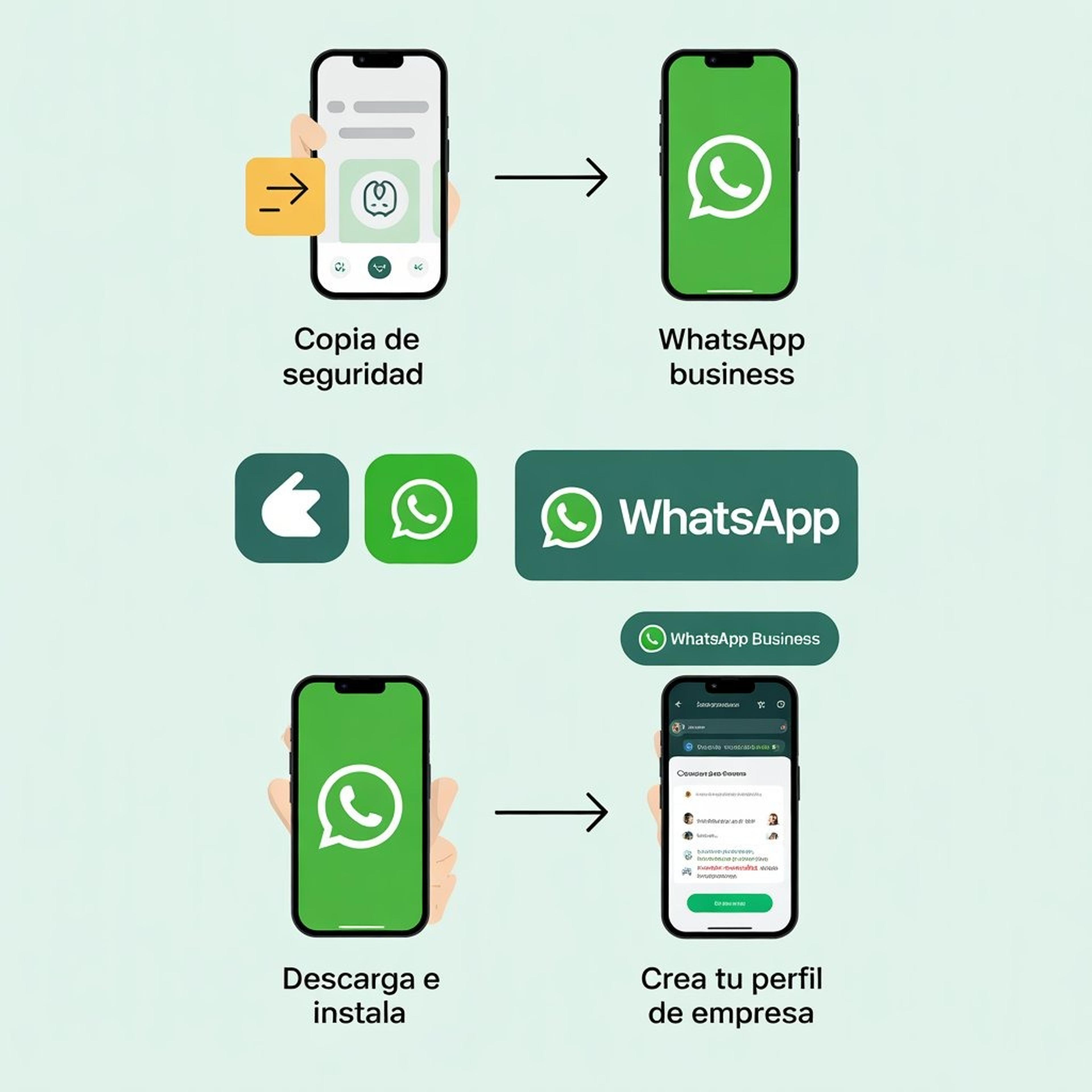 Cómo cambiar mi cuenta de WhatsApp a empresa