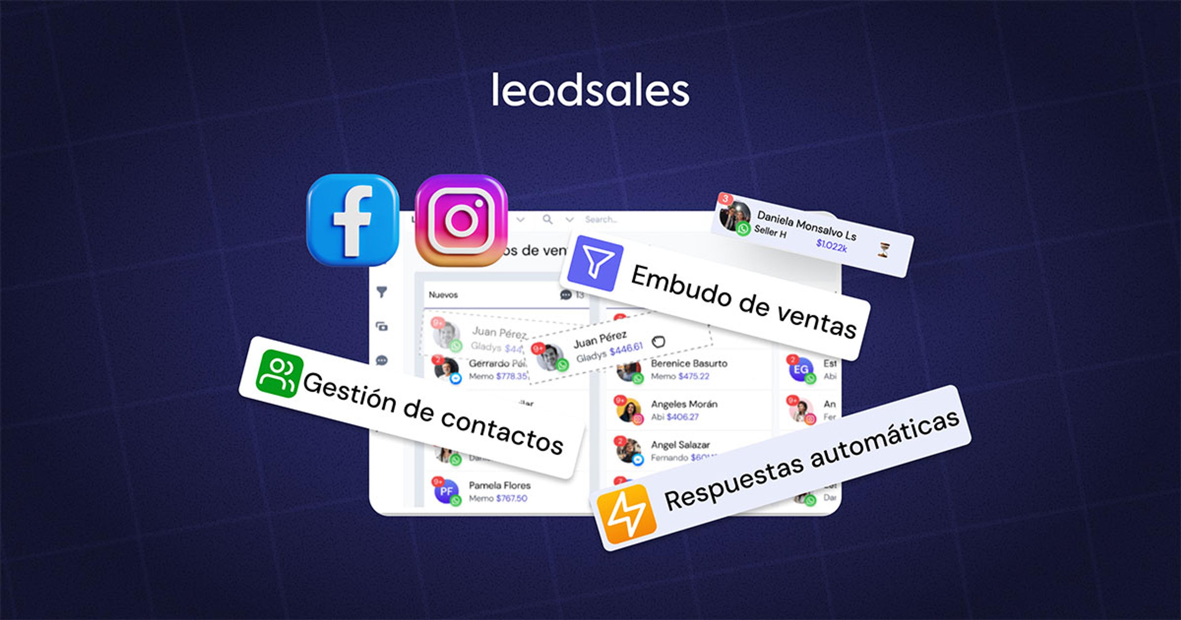 Portada del artículo: Cómo conectar y usar las integraciones de Leadsales: WhatsApp, Instagram y Facebook