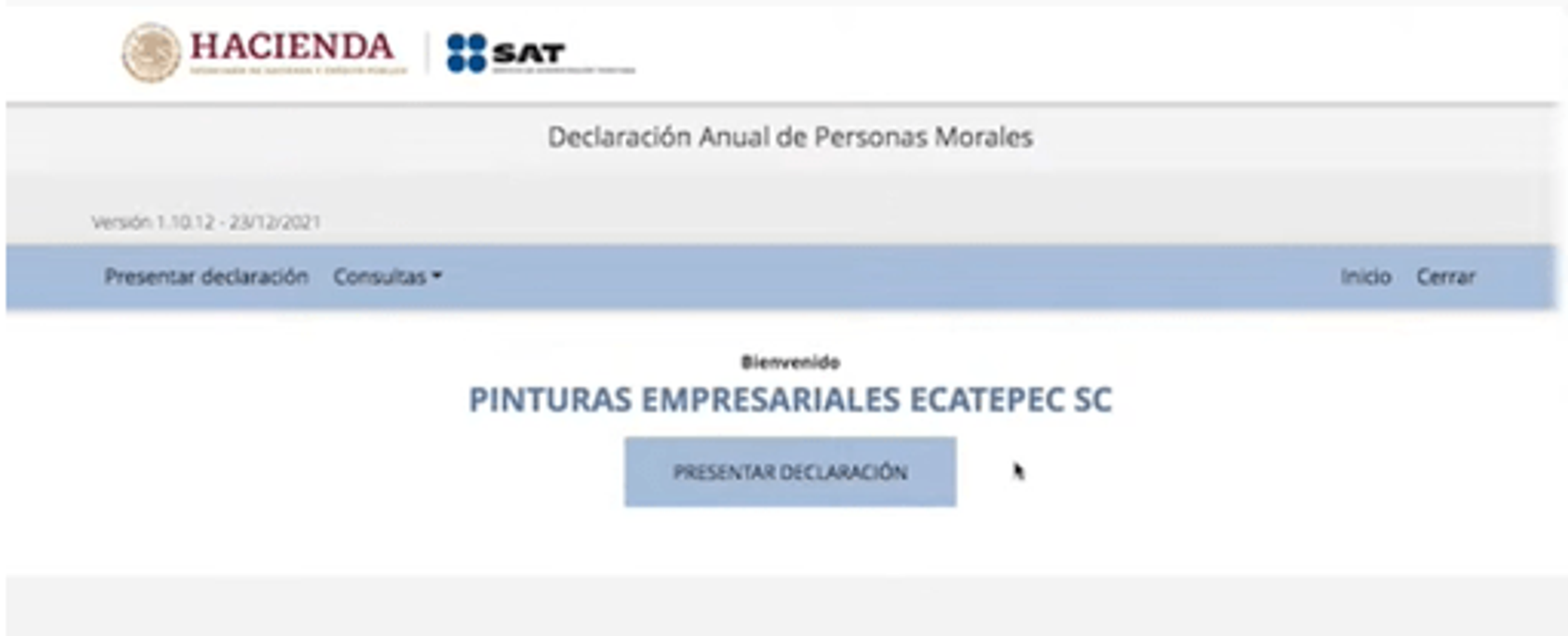 Información pre-cargada de tu empresa