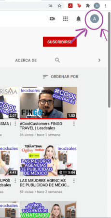 pantalla youtube