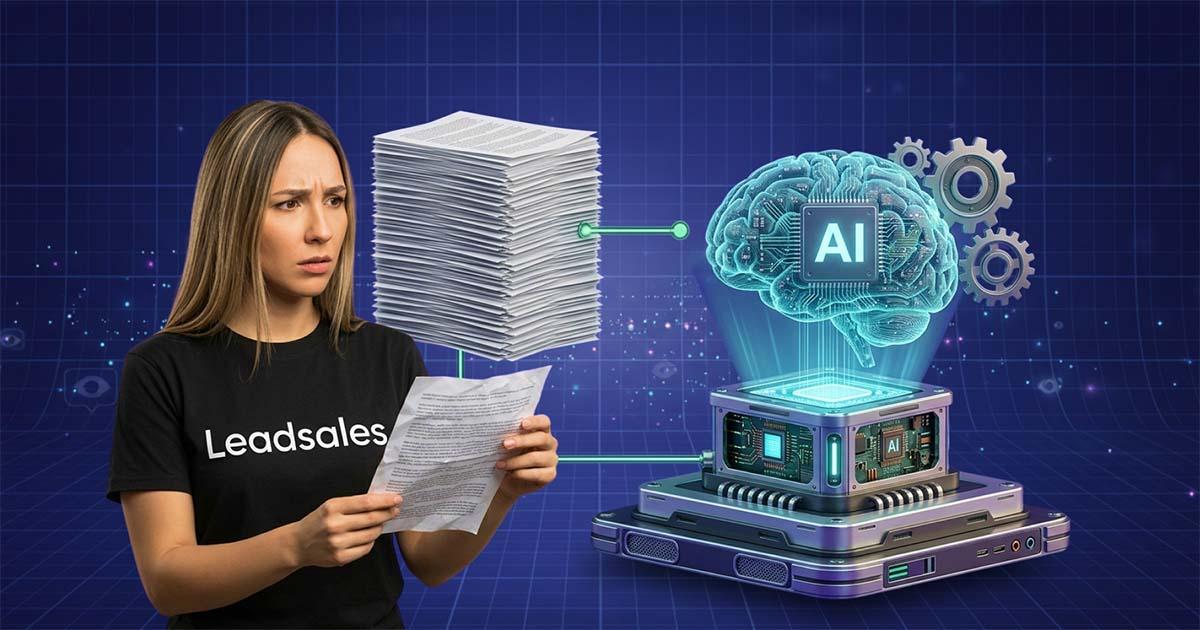 Portada del artículo: Cómo entrenar una IA con información de tu negocio: paso a paso