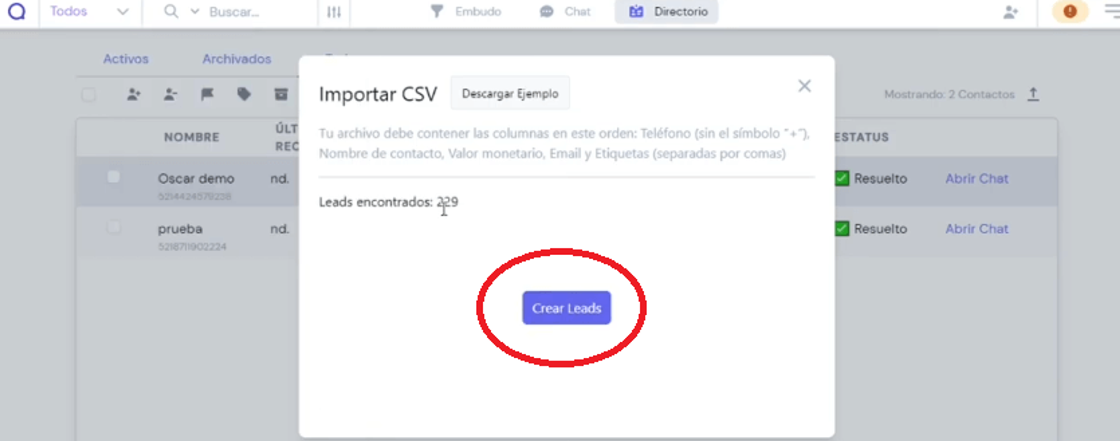 Ilustración del artículo: Cómo importar una lista de contactos a Leadsales